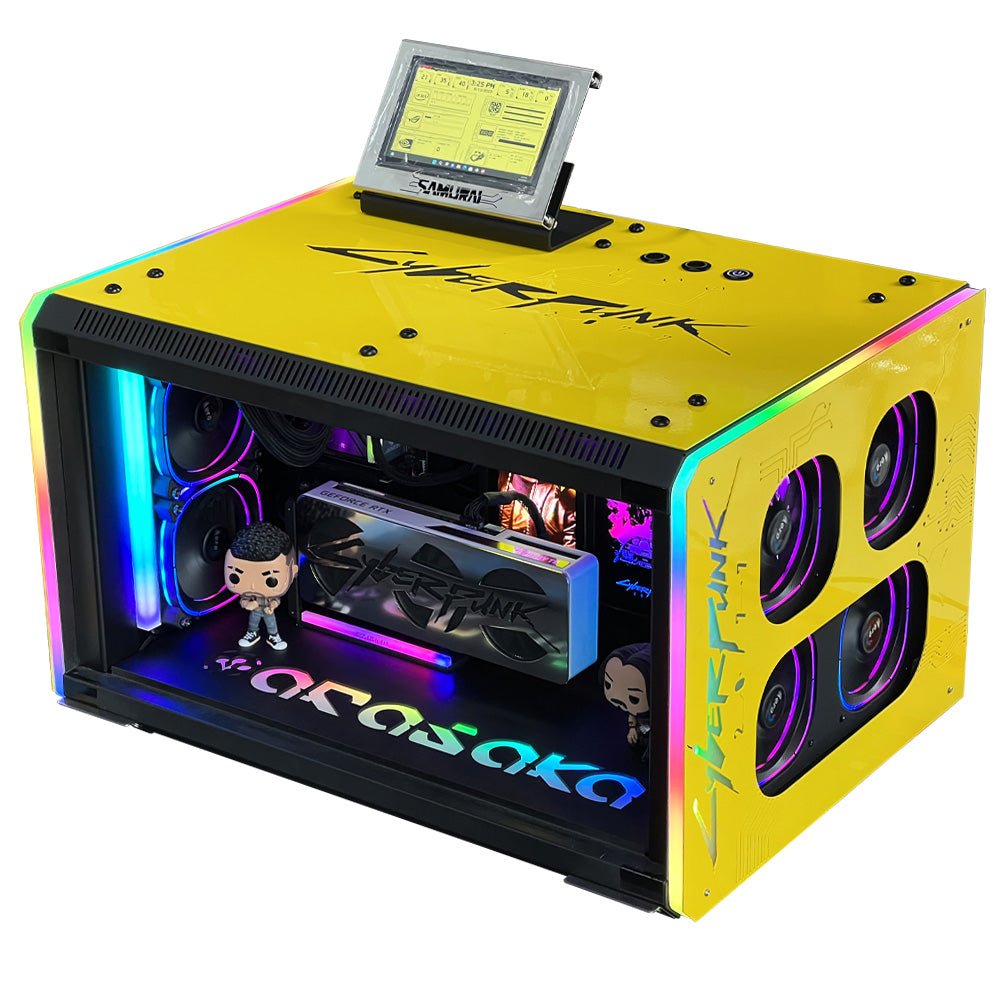 (Pre-Owned) Gaming PC Intel Core i7-9700K w/ Gigabyte RTX 3060 Cyber Punk Themed Case - كمبيوتر مستعمل - Store 974 | ستور ٩٧٤