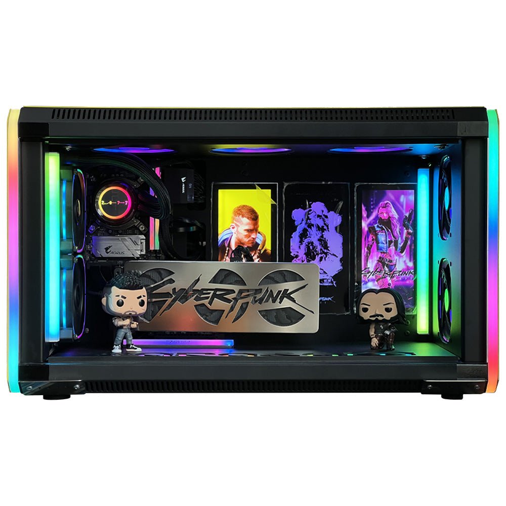 (Pre-Owned) Gaming PC Intel Core i7-9700K w/ Gigabyte RTX 3060 Cyber Punk Themed Case - كمبيوتر مستعمل - Store 974 | ستور ٩٧٤