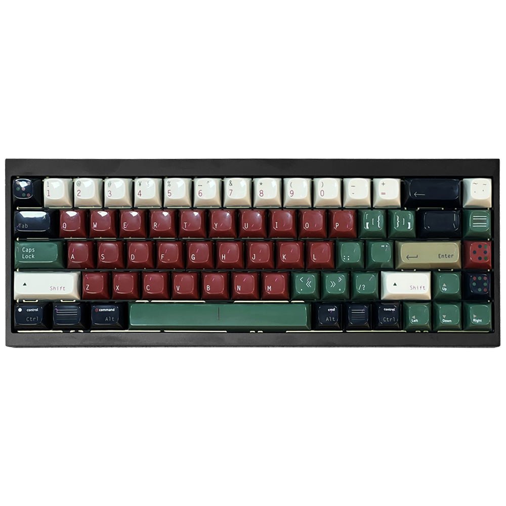(Pre-Owned) Pre-Build Wired Gaming Keyboard - Green & Maroon - لوحة مفاتيح مجهزة - Store 974 | ستور ٩٧٤
