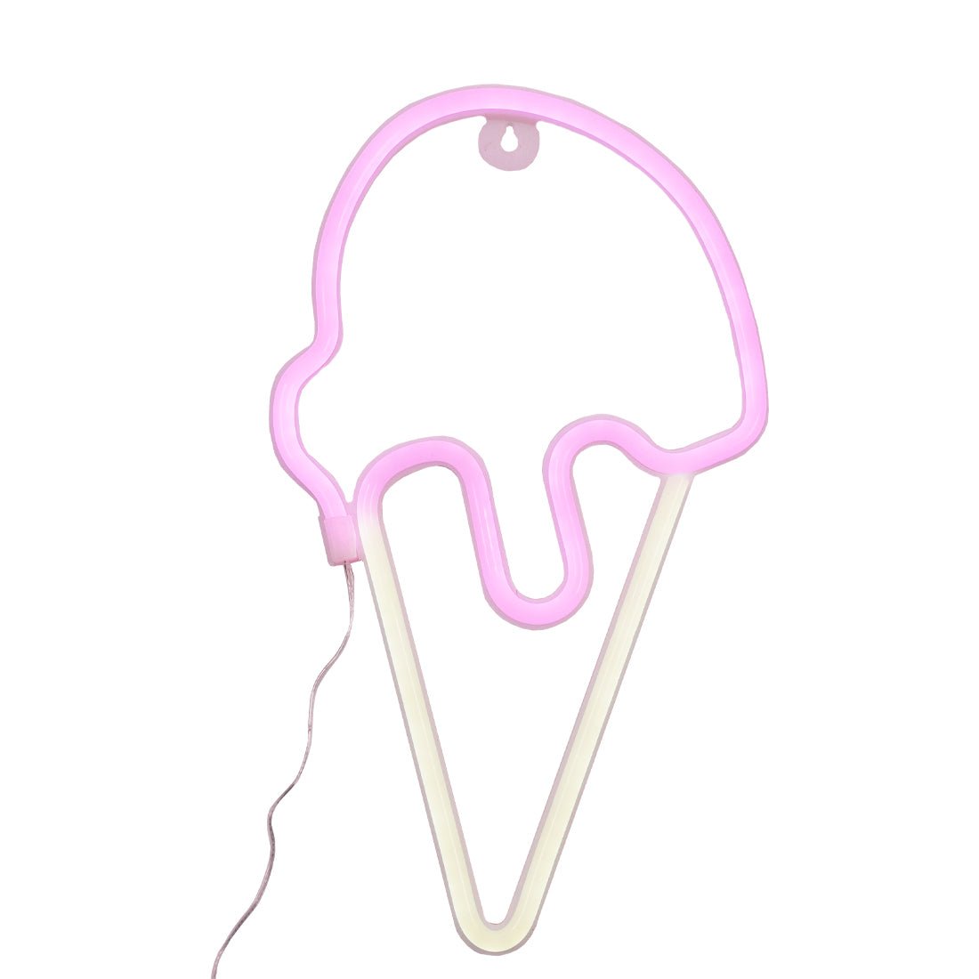 LED Neon Ice Cream - Pink & White - إضaءة