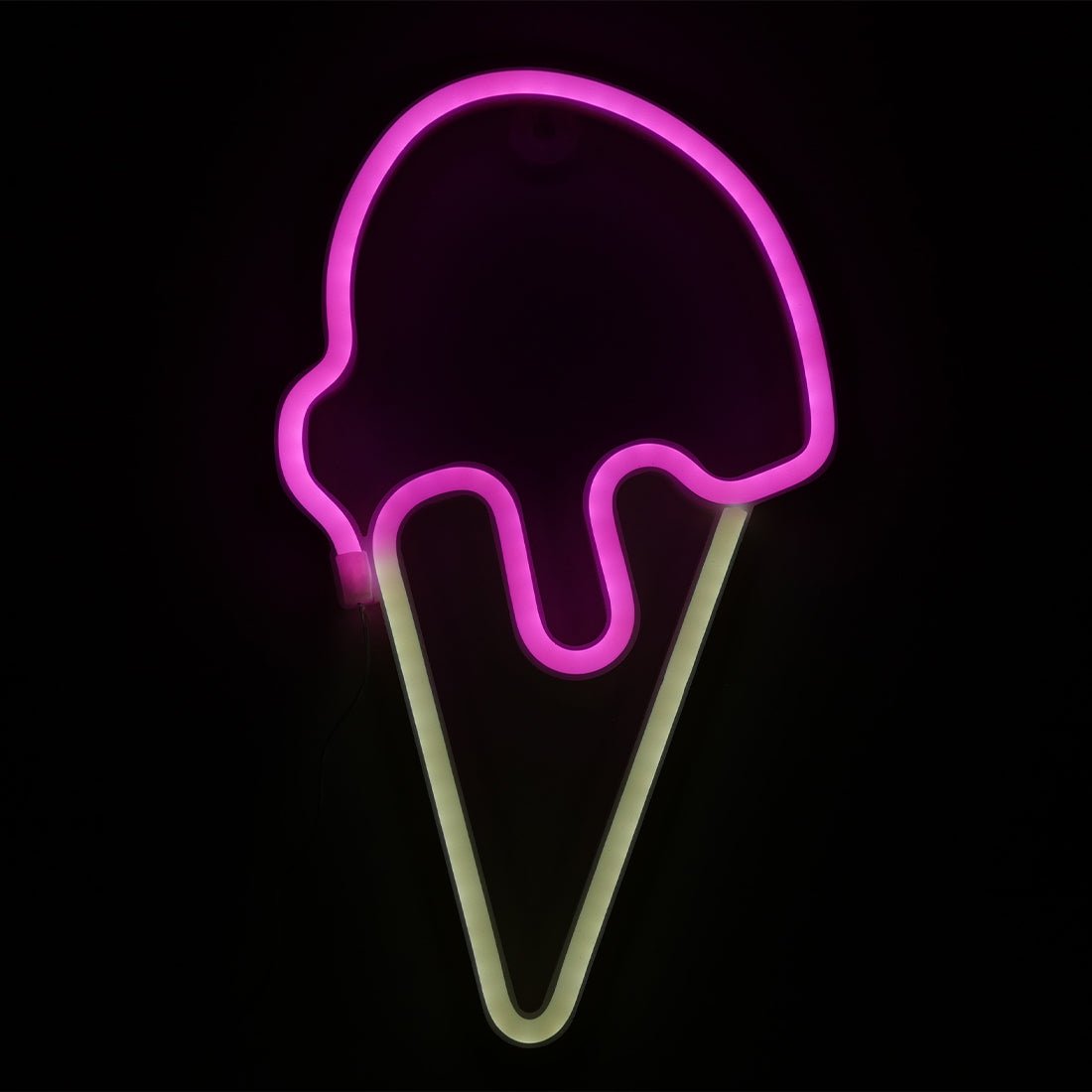 Led Neon Ice Cream Shape - Pink & White - إضاءة Led Neon Ice Cream Shape - Pink & White - إضاءة