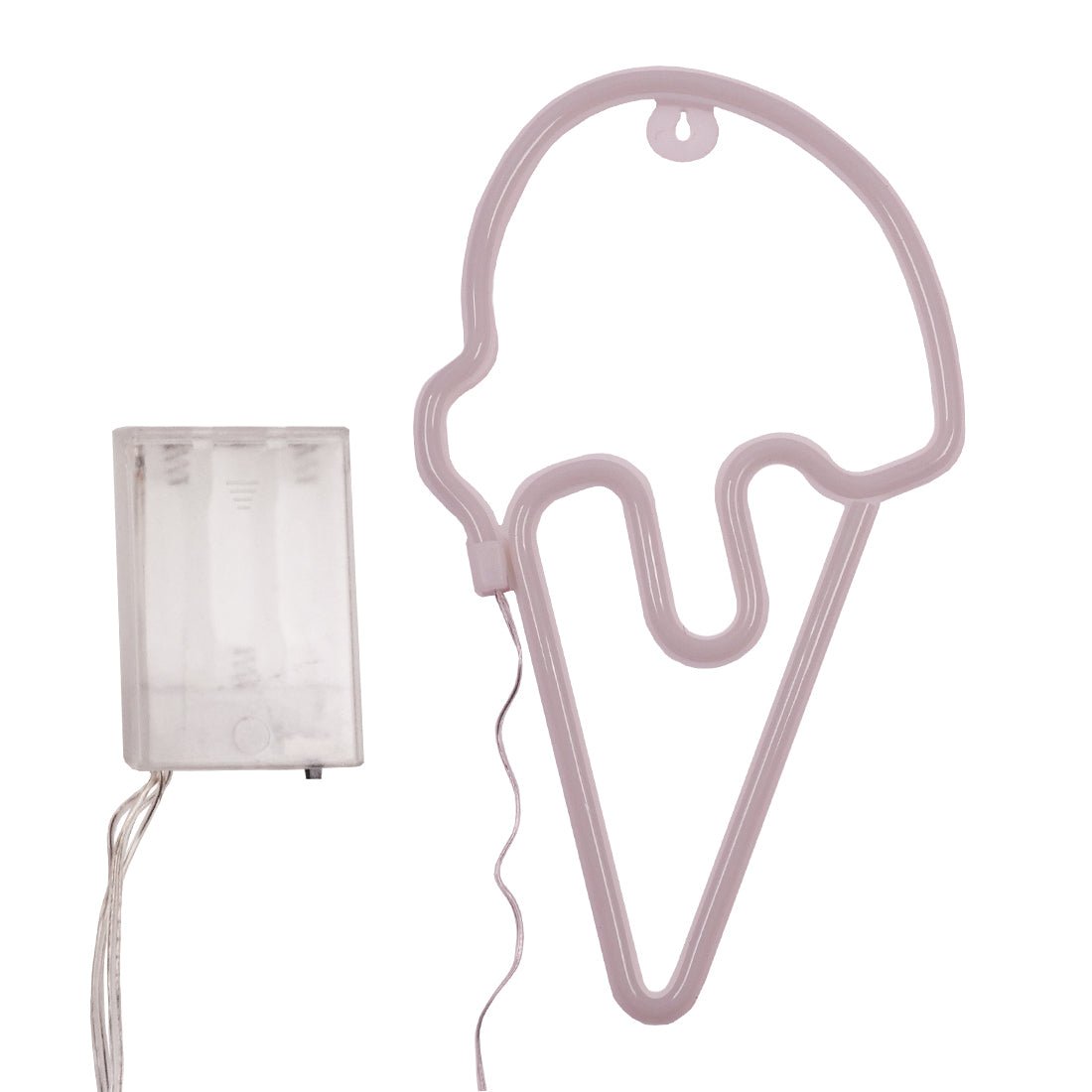 Led Neon Ice Cream Shape - Pink & White - إضاءة Led Neon Ice Cream Shape - Pink & White - إضاءة