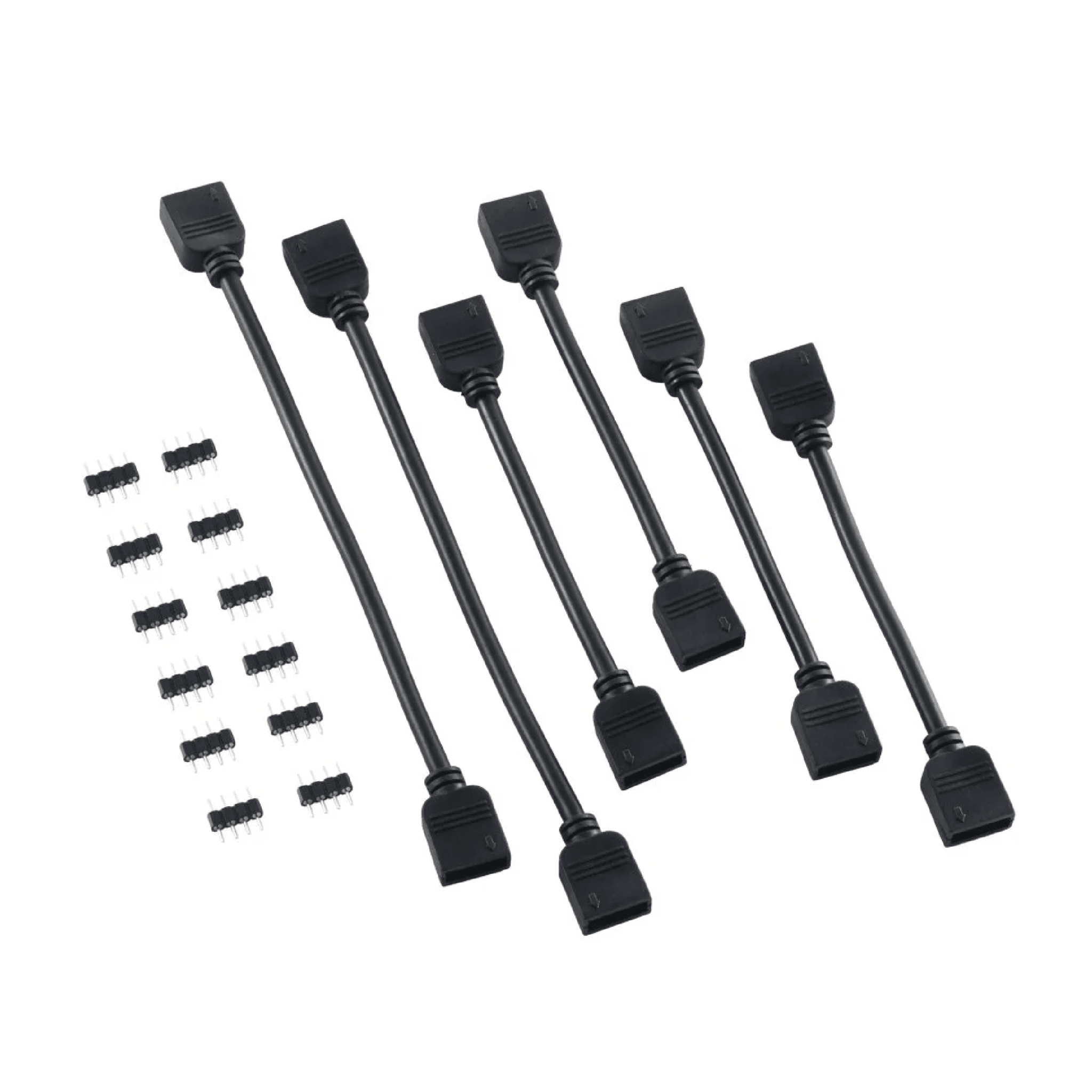 CableMod 4-Pin LED Extension Cable Kit - Black - كابل CableMod 4-Pin LED Extension Cable Kit - Black - كابل