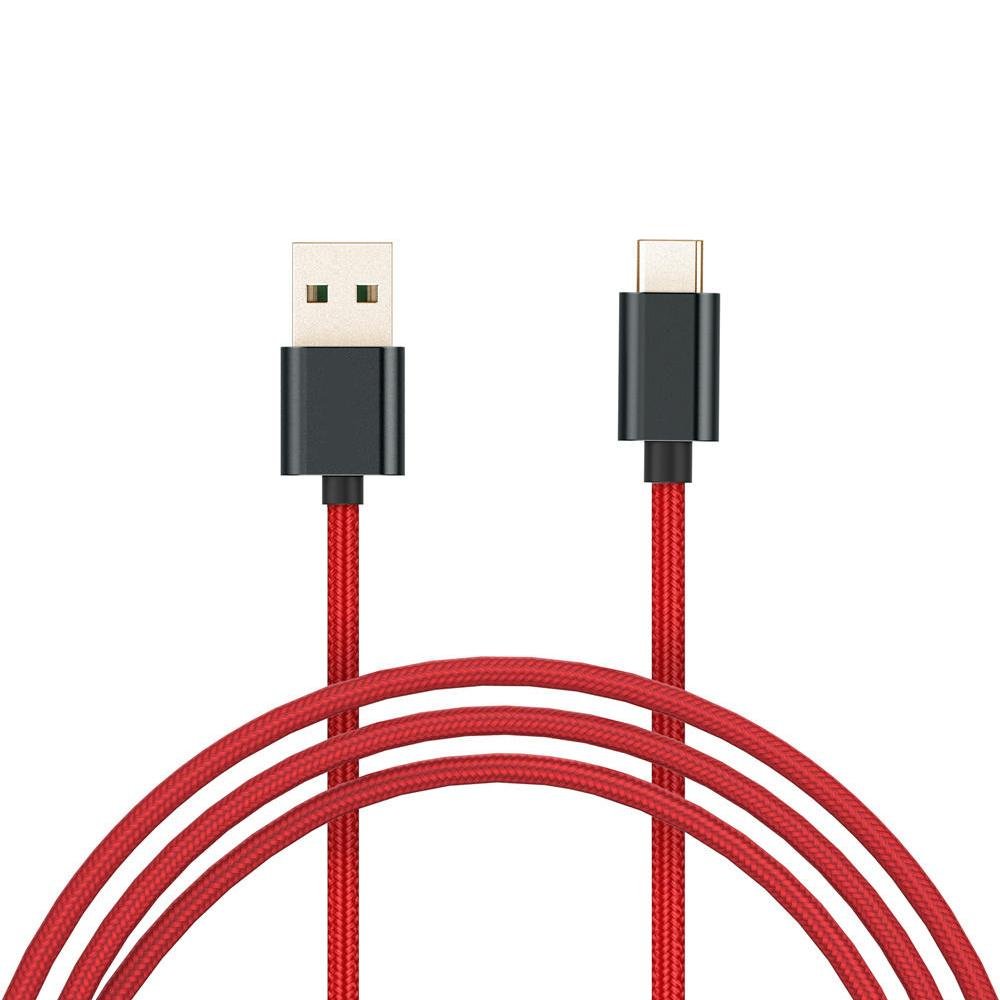 Neo Charge USB-C Fast Charging Red Cable - 1m - Store 974 | ستور ٩٧٤
