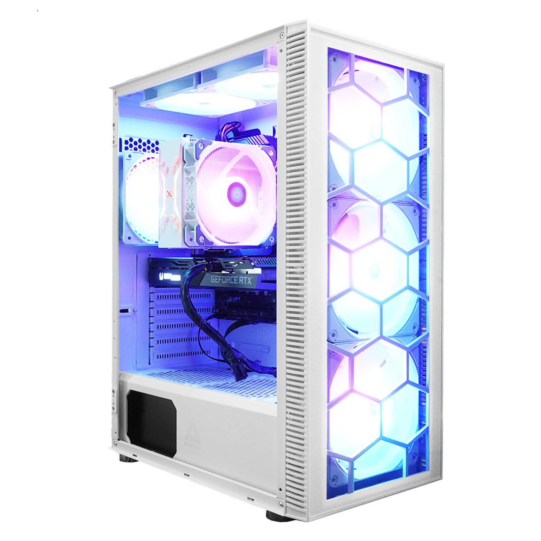 (Pre-Built) Gaming PC Intel Core i5-12600K w/ Zotac RTX 3050 & Montech X3 - White - Store 974 | ستور ٩٧٤