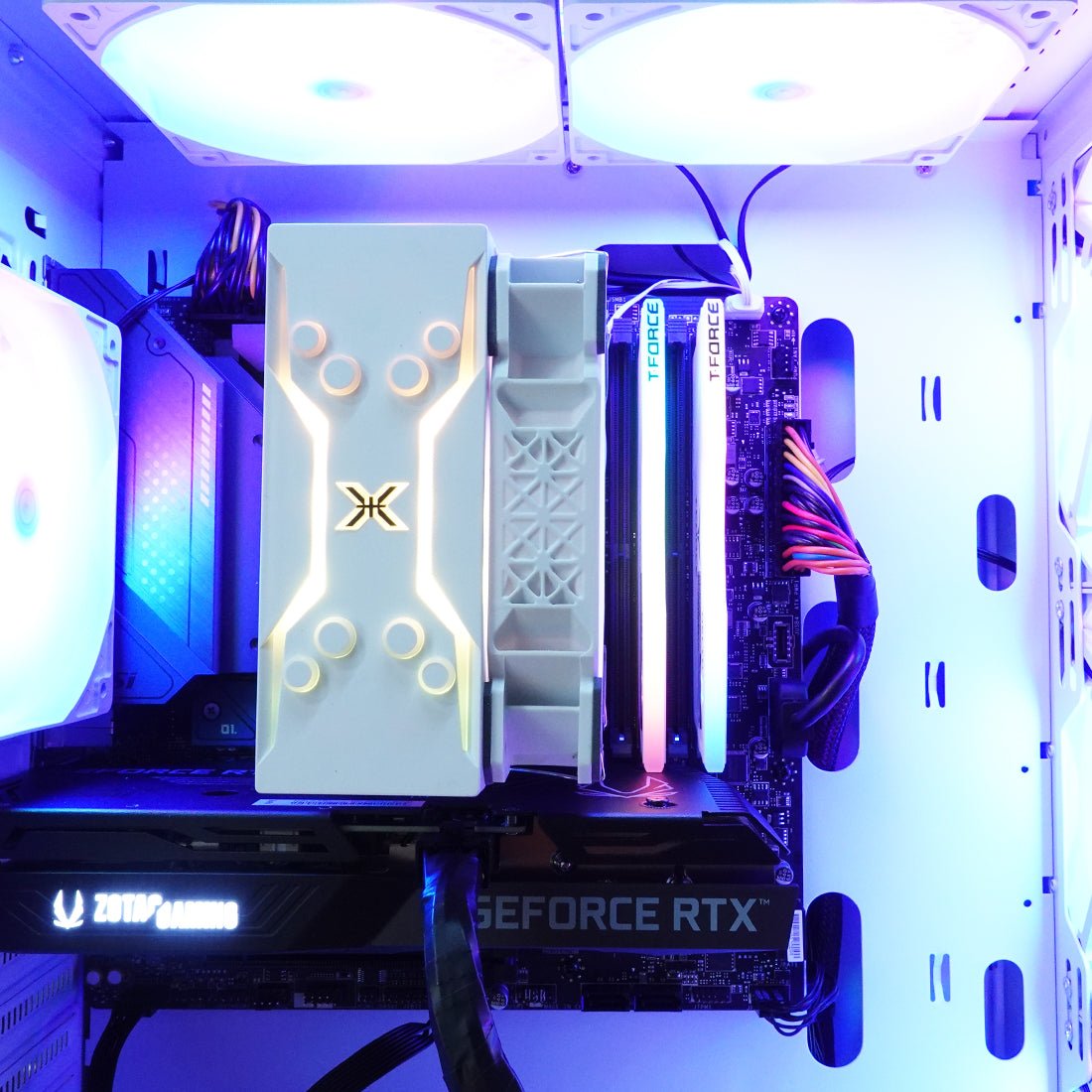 (Pre-Built) Gaming PC Intel Core i5-12600K w/ Zotac RTX 3050 & Montech X3 - White - Store 974 | ستور ٩٧٤