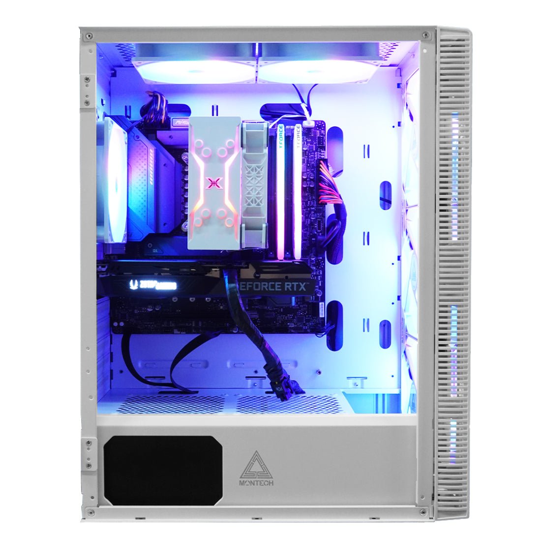 (Pre-Built) Gaming PC Intel Core i5-12600K w/ Zotac RTX 3050 & Montech X3 - White - Store 974 | ستور ٩٧٤