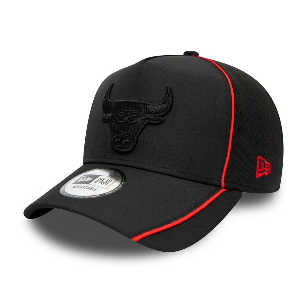 New Era Feather Pipe Trucker Chicago Bulls Cap - Black - قبعة - Store 974 | ستور ٩٧٤
