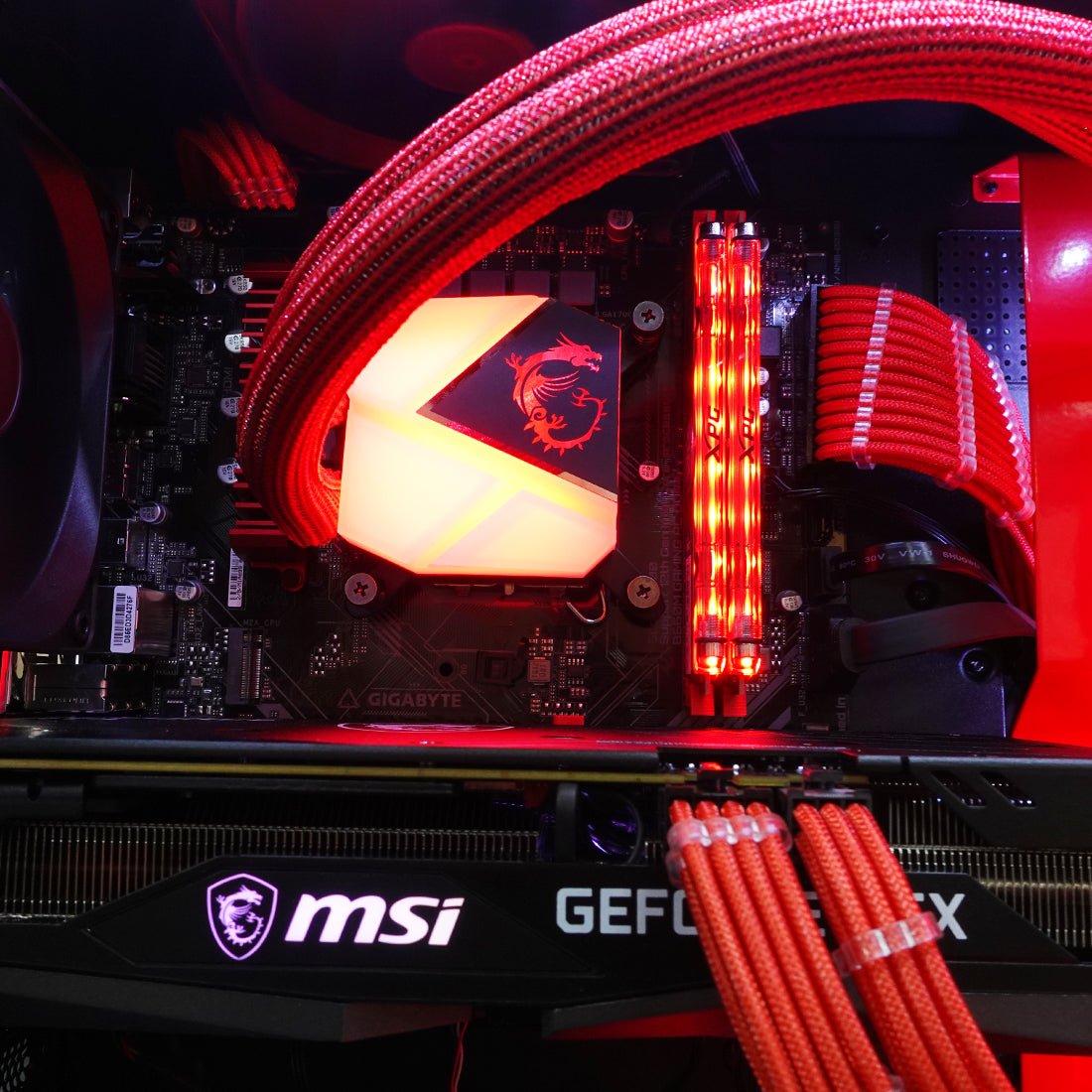 (Pre-Built) Gaming PC Intel Core i5-12400 w/ MSI RTX 3060 Gaming X & NZXT H510i - Black/Red - Store 974 | ستور ٩٧٤