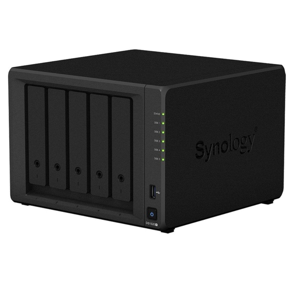 Synology DS1520Plus 5-bay NAS DiskStation (Diskless)- Black - Store 974 | ستور ٩٧٤
