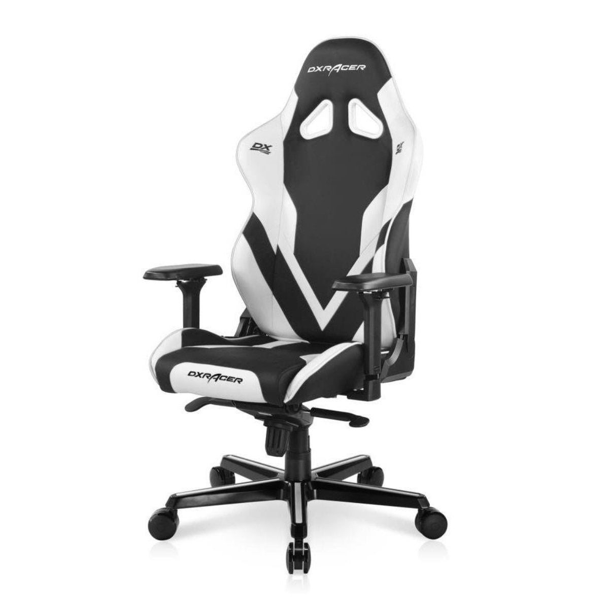 DXRacer Gaming Chair G Series PVC Leather Metal Frame 4D Armrest- Black/White - Store 974 | ستور ٩٧٤