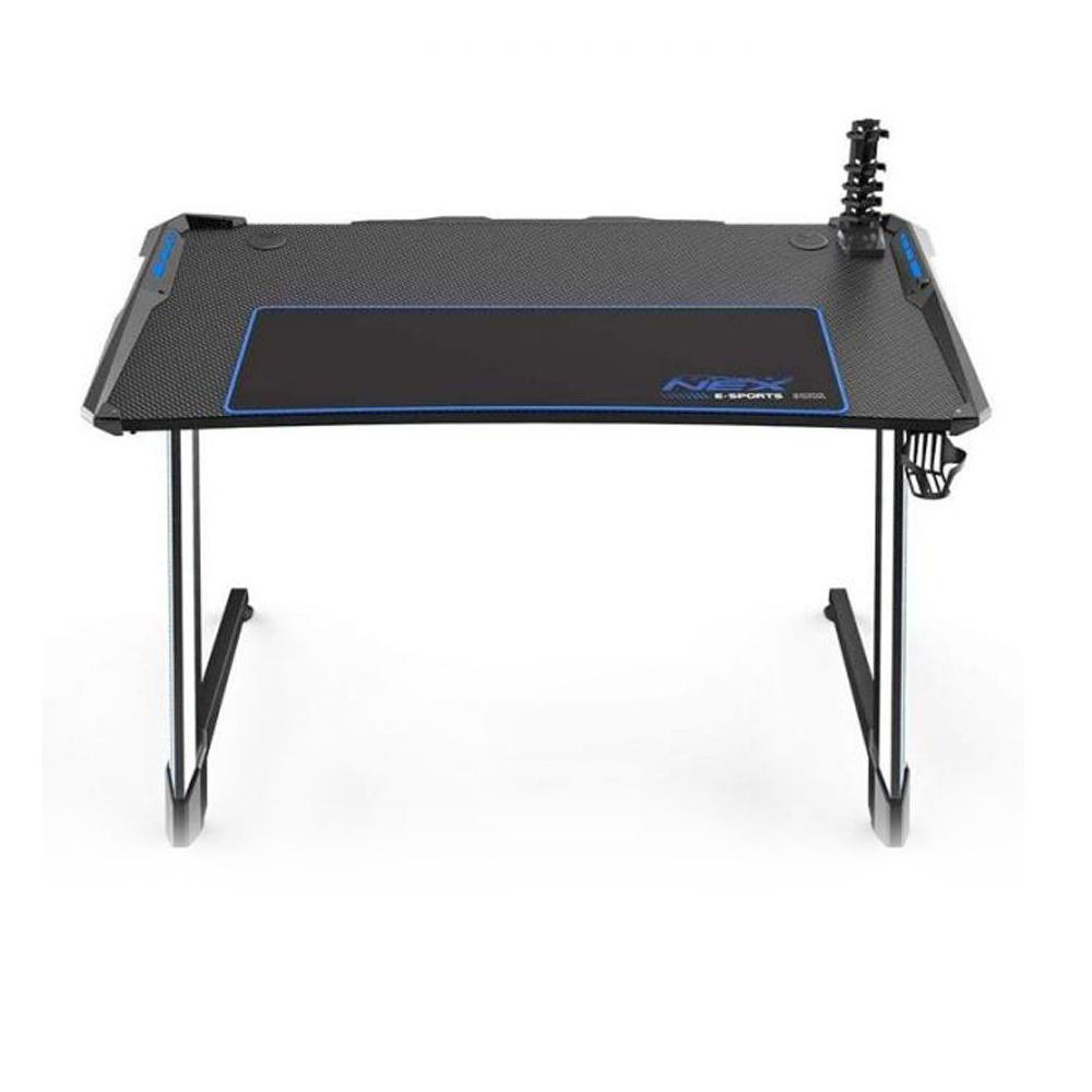 DXRacer NEX Gaming Desk - Black/Silver/Blue - Store 974 | ستور ٩٧٤