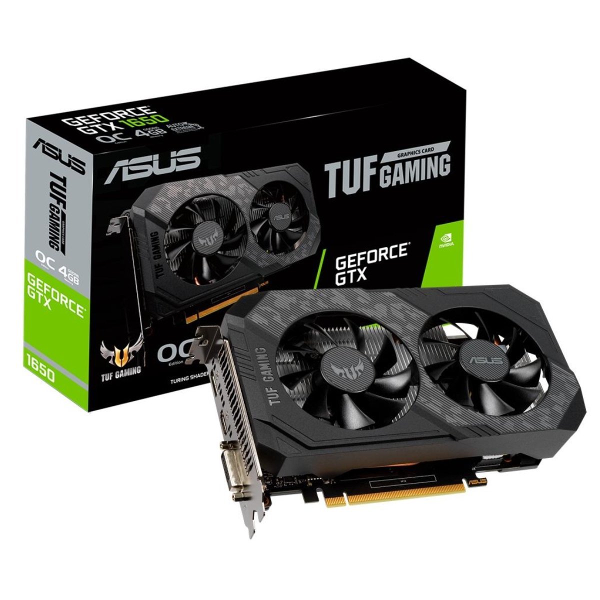 Asus TUF Gaming GeForce GTX 1650 OC Edition 4GB GDDR6 Graphics Card - Store 974 | ستور ٩٧٤