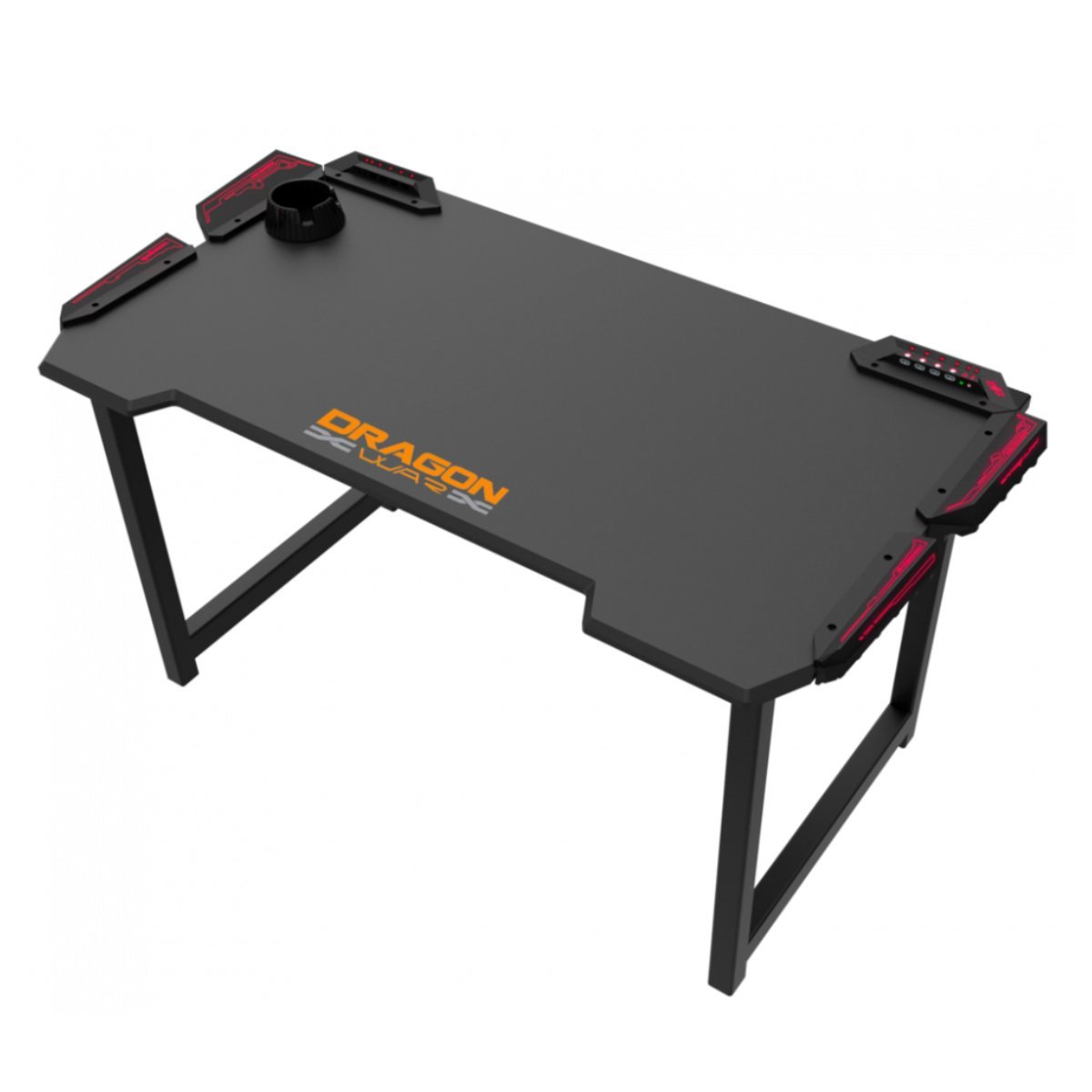 Dragon War GT-005 Gaming Desk - Black - Store 974 | ستور ٩٧٤