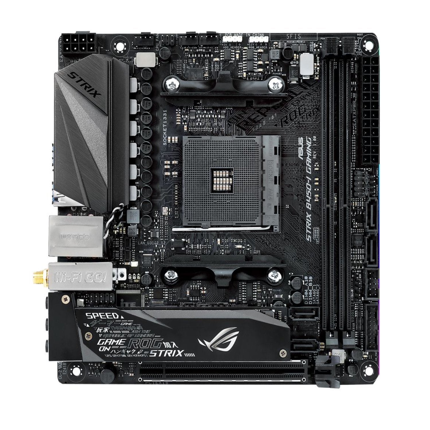 Asus ROG Strix B450-I AMD Mini ITX Gaming Motherboard - Store 974 | ستور ٩٧٤
