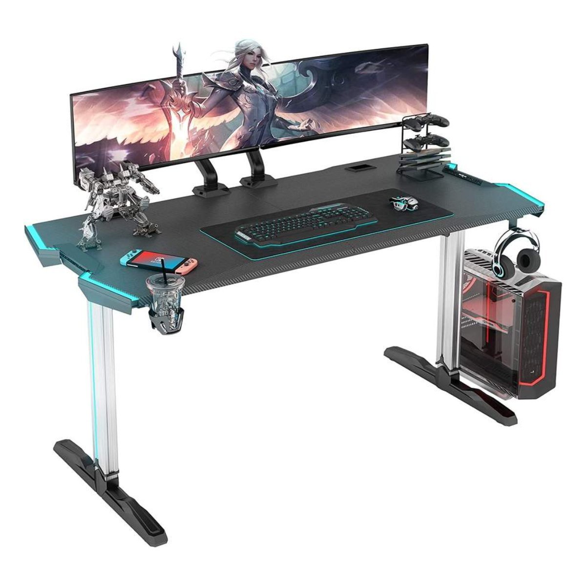GalaxHero Gaming Desk RGB GH-D-005 - Store 974 | ستور ٩٧٤