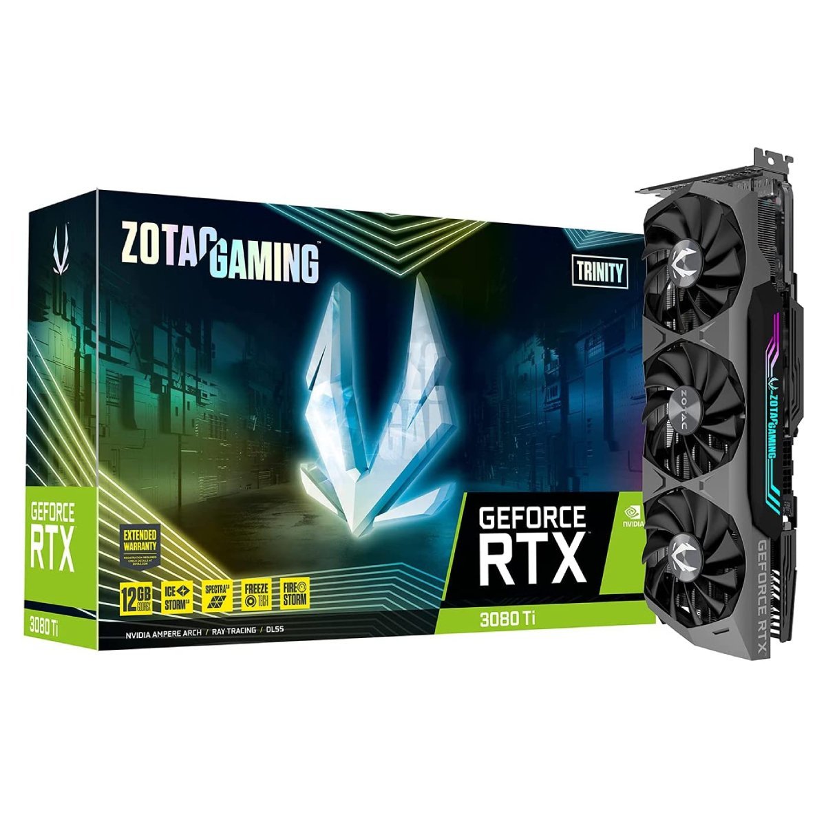 Zotac Gaming GeForce RTX 3080 Ti Trinity 12GB GDDR6X Graphics Card - Store 974 | ستور ٩٧٤