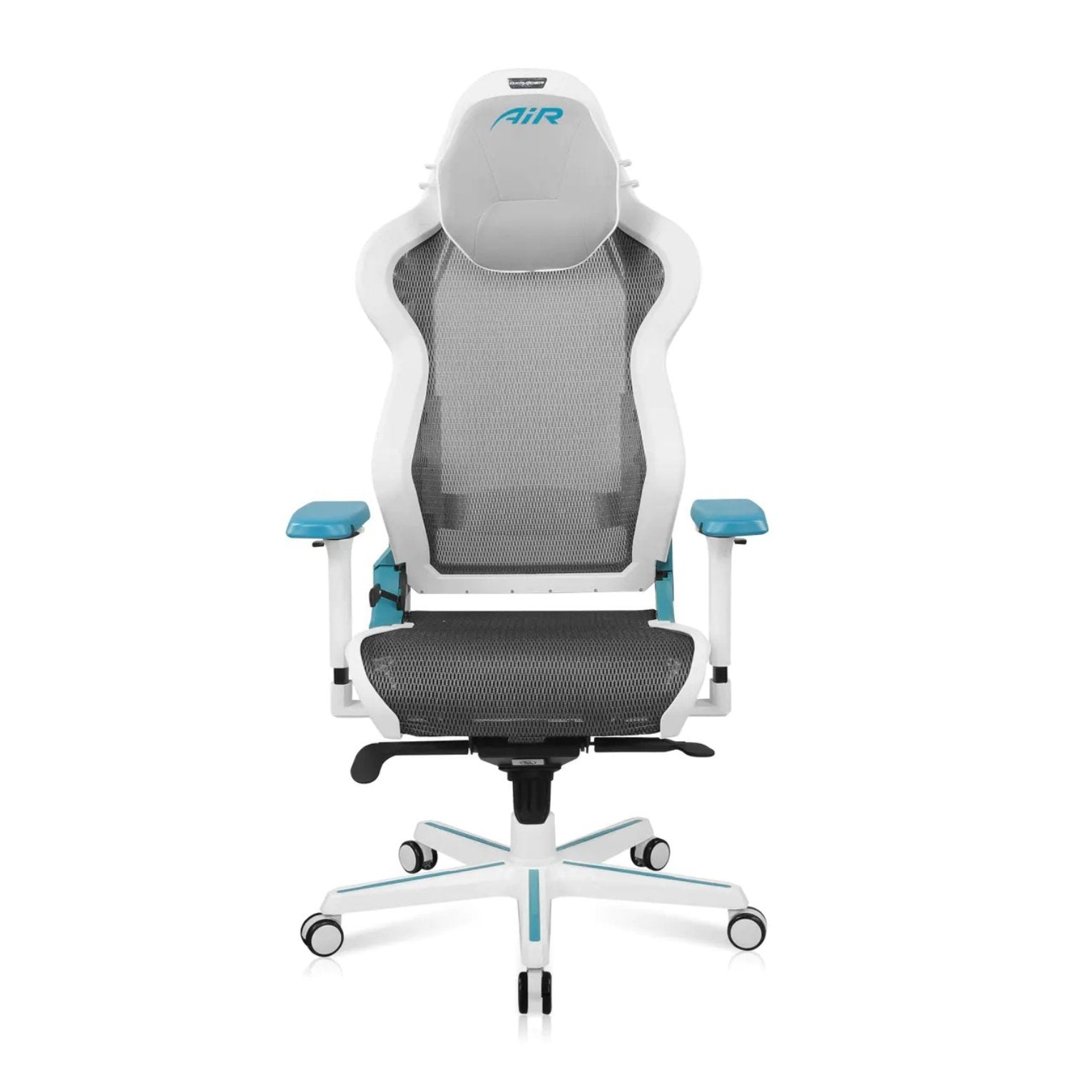 DXRacer Air Series Gaming Chair - White/Cyan - Store 974 | ستور ٩٧٤