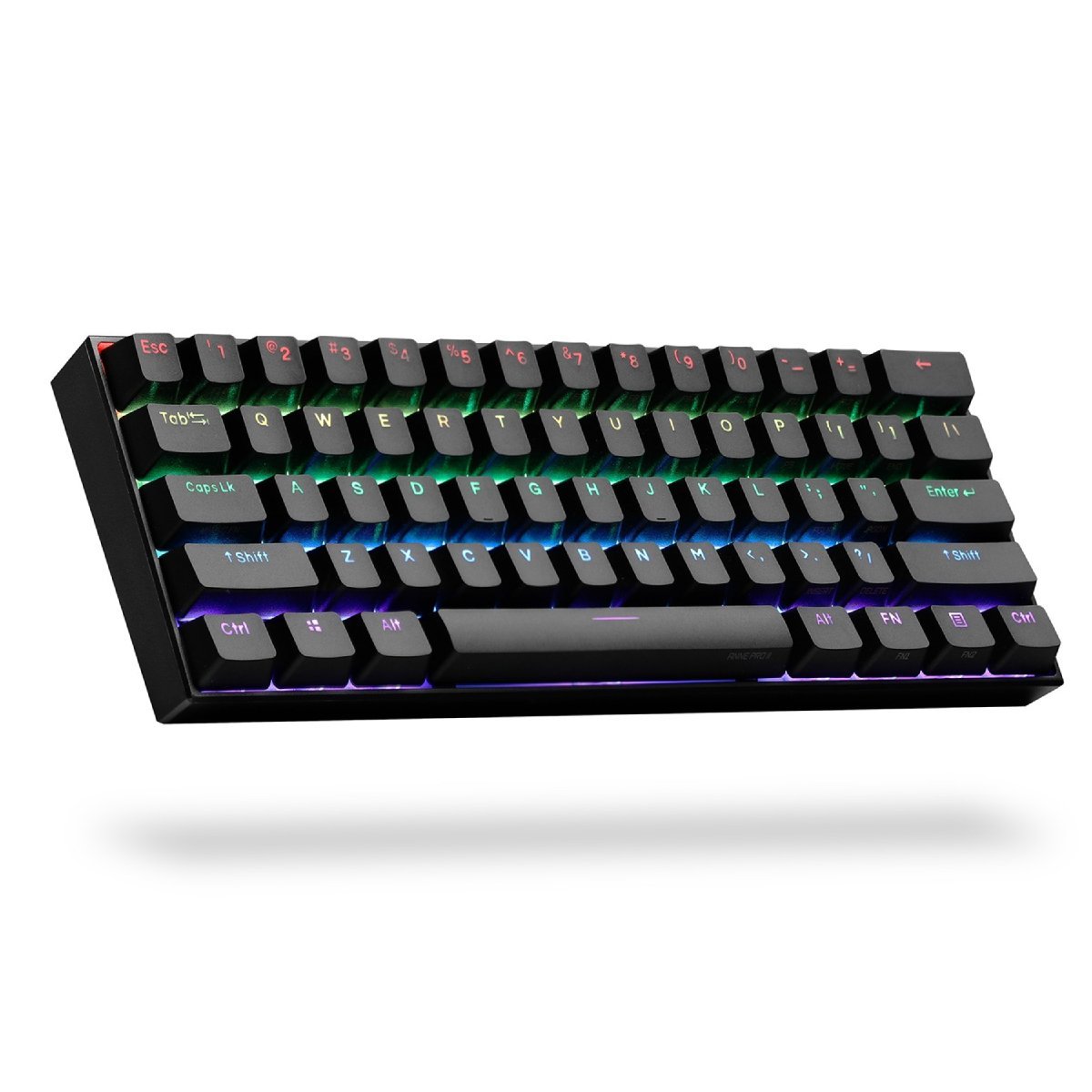 Obinslab Anne Pro 2 Black Gaming Keyboard - Gateron Red Switch - Store 974 | ستور ٩٧٤