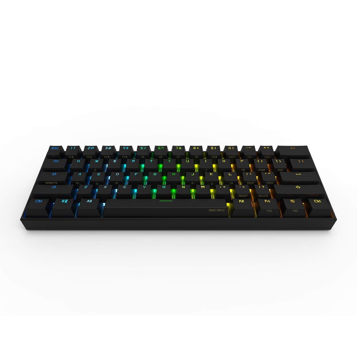 Obinslab Anne Pro 2 Black Gaming Keyboard - Gateron Blue Switch - Store 974 | ستور ٩٧٤