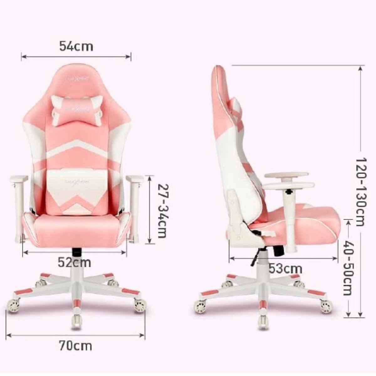 GalaxHero YX08-PK Gaming Chair w/ Carpet- Pink - Store 974 | ستور ٩٧٤