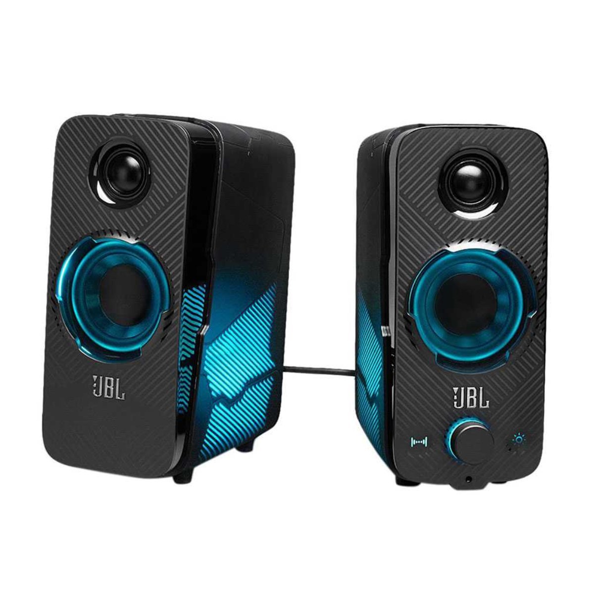 JBL Harman Quantum Duo 2.0 Corded 20W Corded Bluetooth Speaker- Black - Store 974 | ستور ٩٧٤