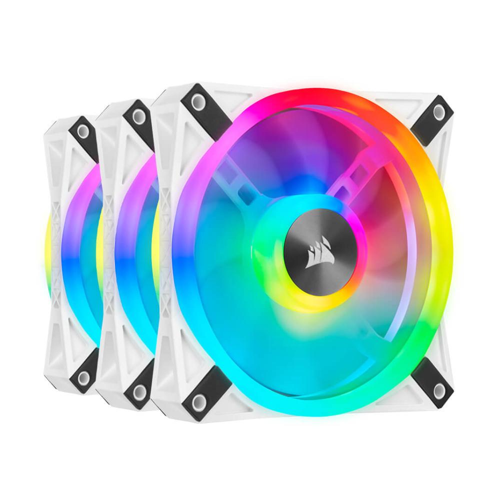 Corsair iCUE QL120 RGB 120mm Case Fans Triple - White - Store 974 | ستور ٩٧٤