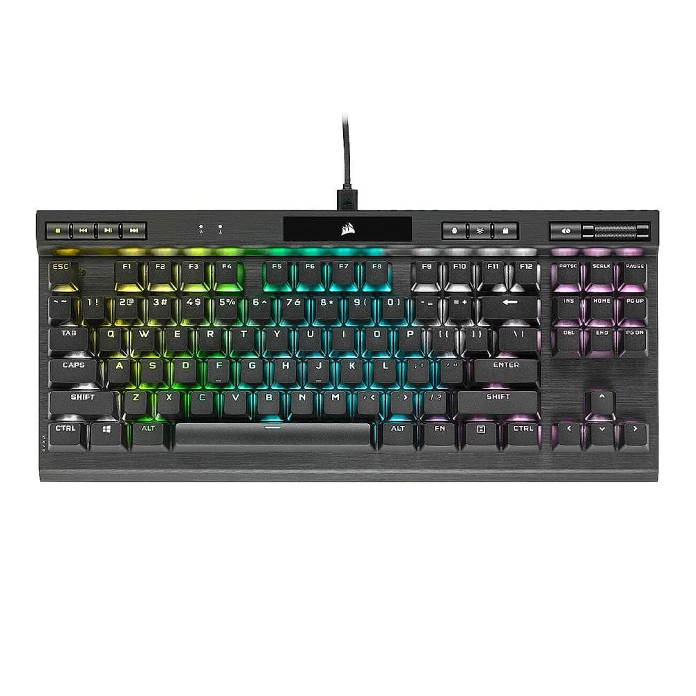 Corsair K70 TKL RGB LED Wired Mechanical Gaming keyboard - Cherry MX Red - Store 974 | ستور ٩٧٤