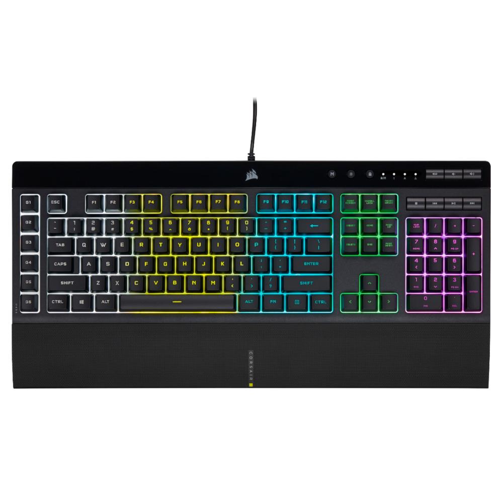 Corsair K55 RGB PRO Wired Gaming Membrane Keyboard - Black - Store 974 | ستور ٩٧٤