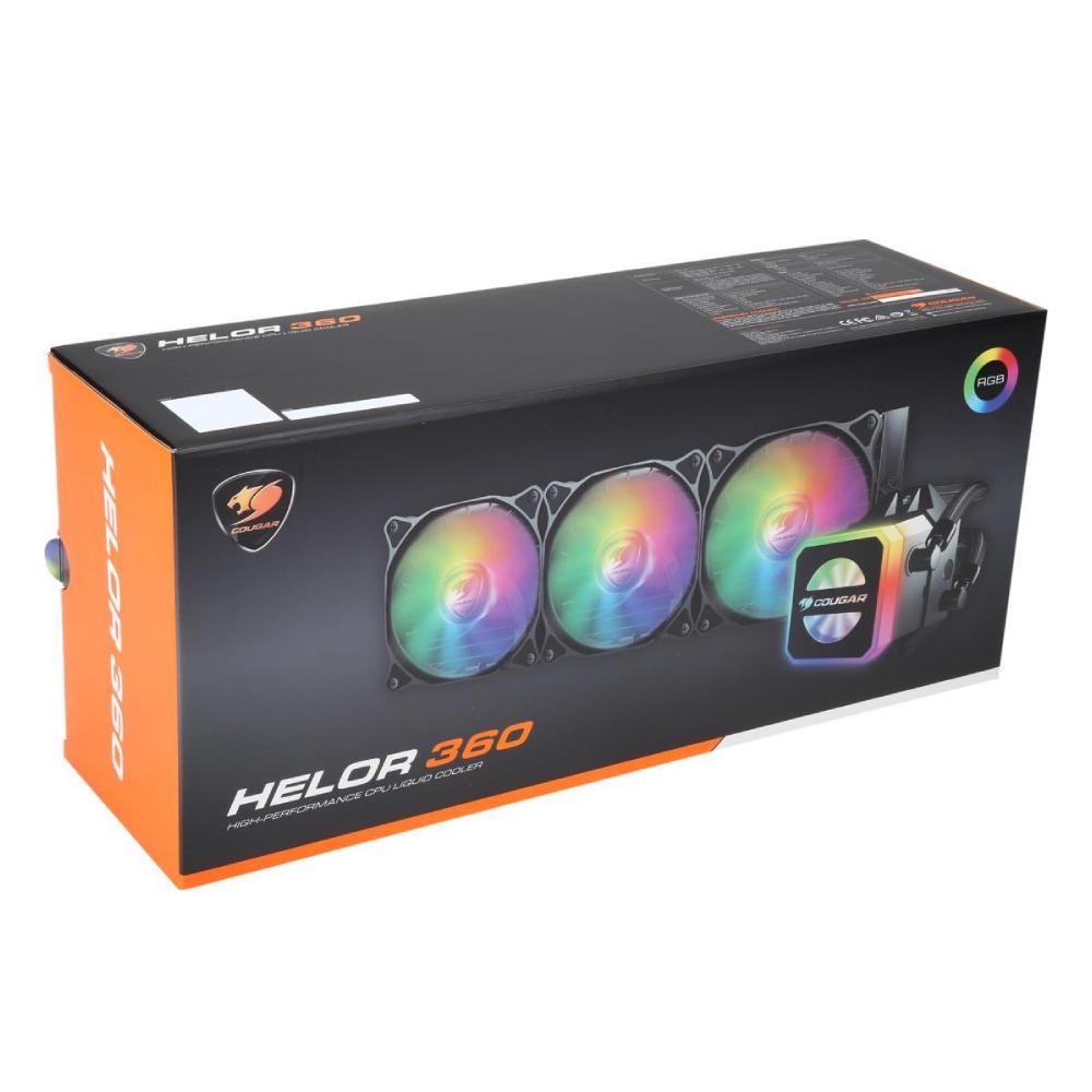 Cougar Helor 360mm W/ 3 Vortex Omega 120mm Fansable RGB CPU التبريد السائل - meberd Cougar Helor 360mm W/ 3 Vortex Omega 120mm Fansable RGB CPU التبريد السائل - meberd
