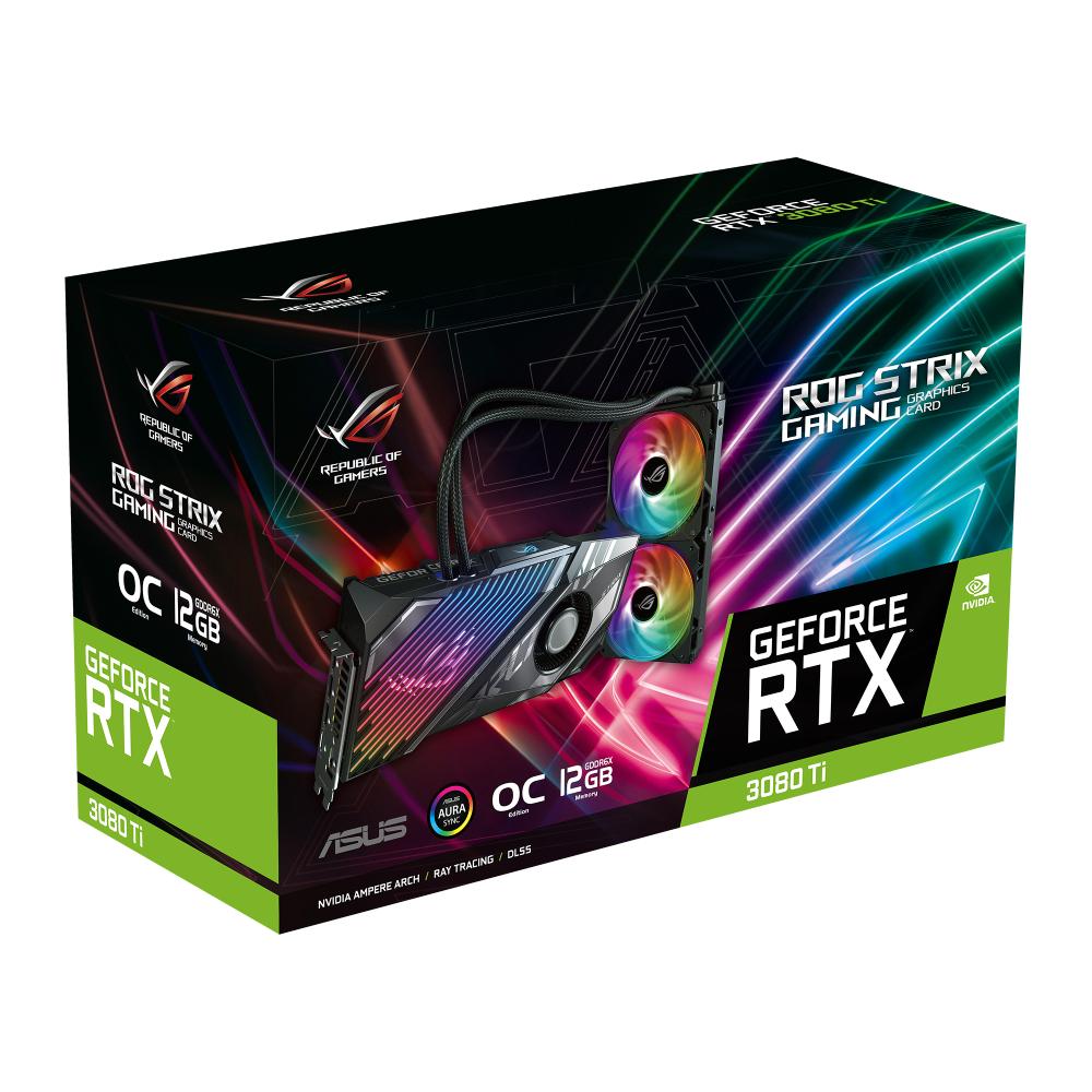 Asus ROG Strix LC GeForce RTX 3080 Ti OC 12GB GDDR6X Graphics Card - Store 974 | ستور ٩٧٤