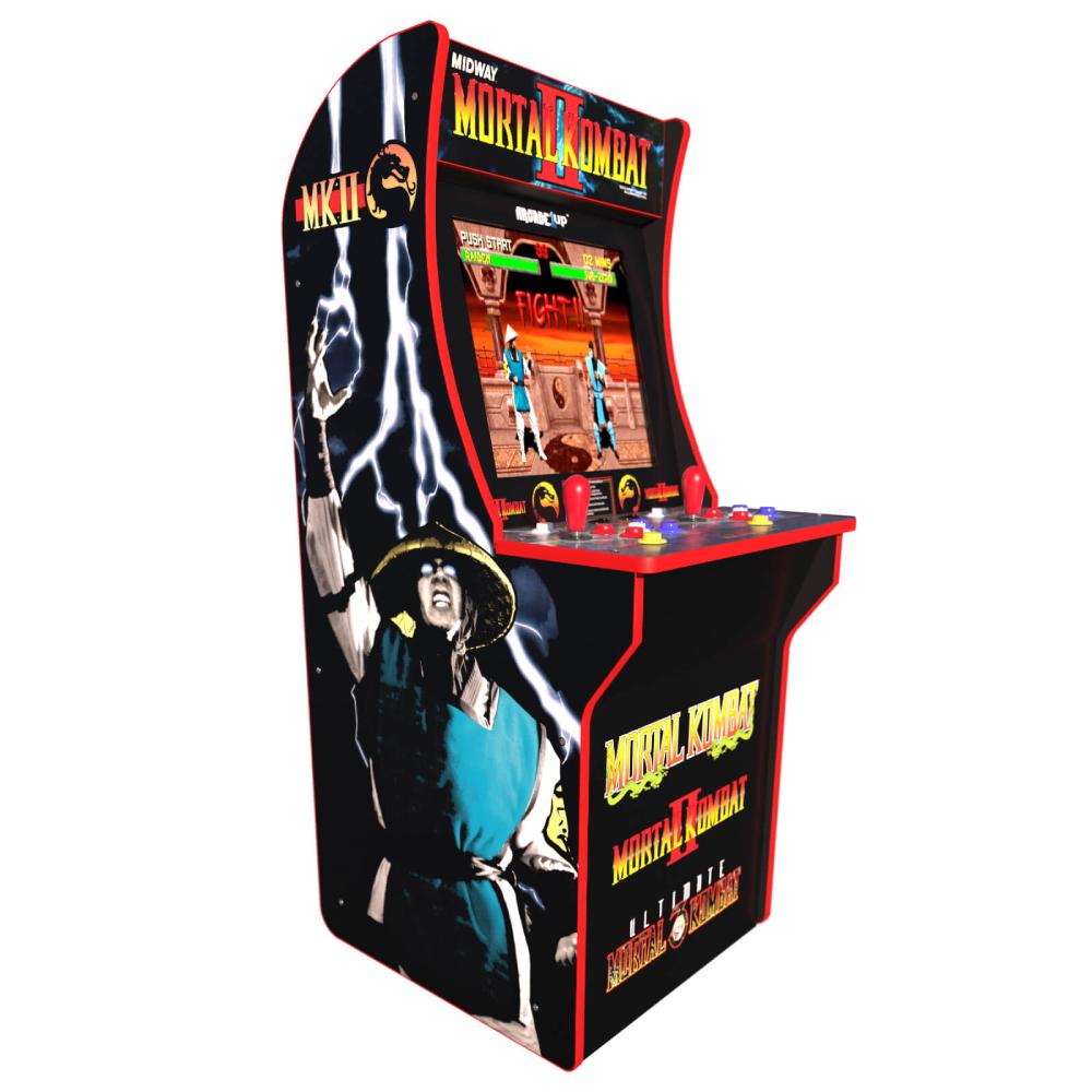 Arcade Mortal Kombat W/ Riser Light Up Marquee & Stool - Store 974 | ستور ٩٧٤