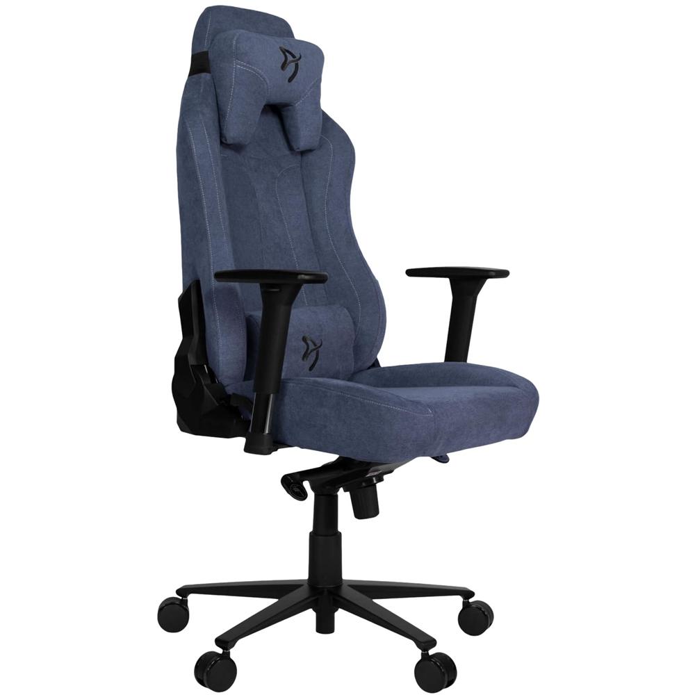 Arozzi Vernazza Soft Fabric Gaming Chair - Black/Blue - Store 974 | ستور ٩٧٤