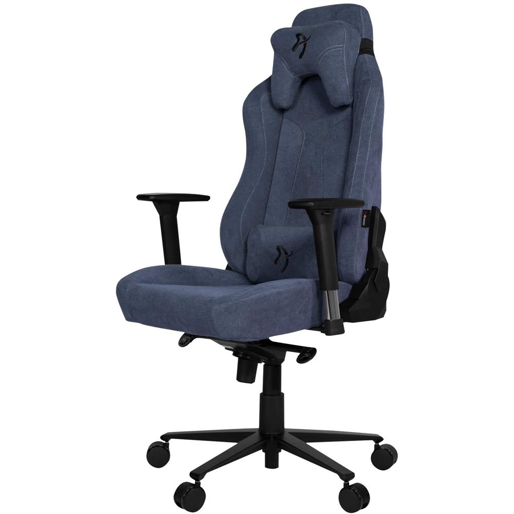 Arozzi Vernazza Soft Fabric Gaming Chair - Black/Blue - Store 974 | ستور ٩٧٤