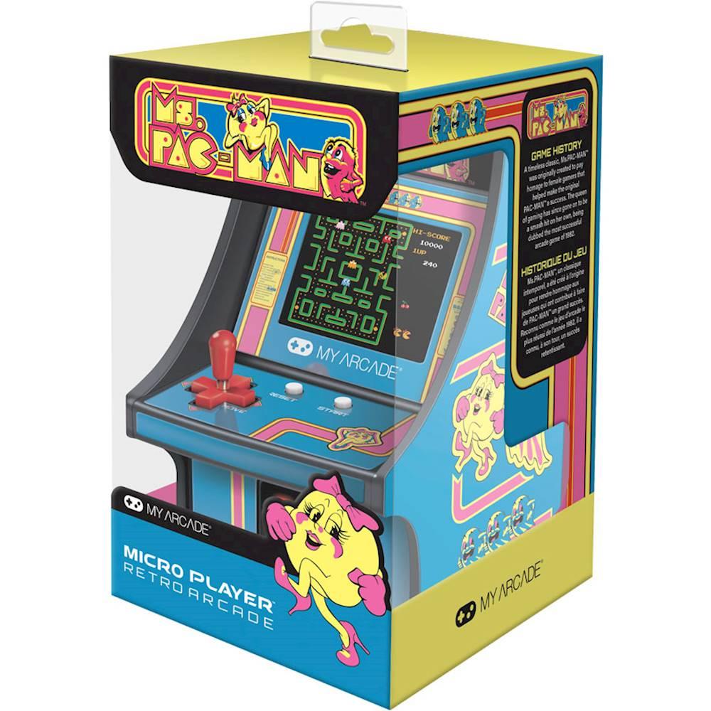 Dreamgear My Arcade MS Pac -Man Micro Player - Blue/Pink - جhaz Dreamgear My Arcade MS Pac -Man Micro Player - Blue/Pink - جhaz