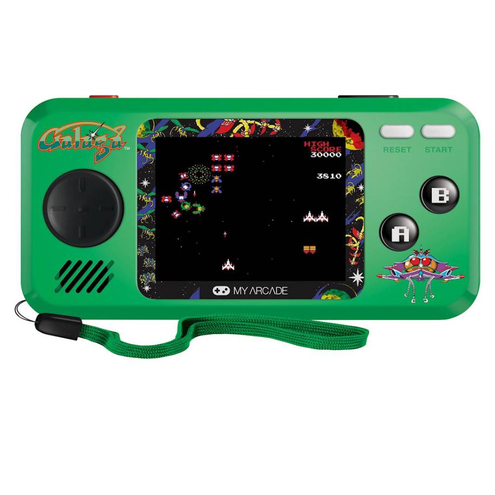 Dreamgear My Arcade Galaga Pocket Player - Green/Black - جhaaز Dreamgear My Arcade Galaga Pocket Player - Green/Black - جhaaز