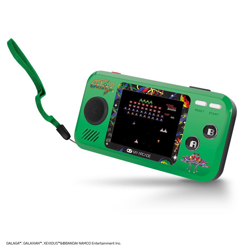 Dreamgear My Arcade Galaga Pocket Player - Green/Black - جhaaز Dreamgear My Arcade Galaga Pocket Player - Green/Black - جhaaز