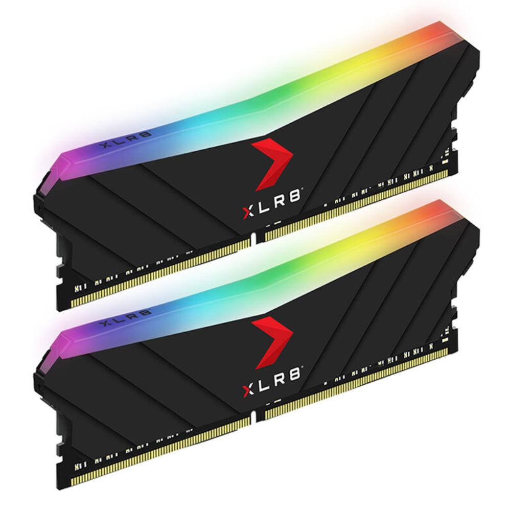 PNY XLR8 DDR4 3600MHz 16GB(2X8GB) Gaming Desktop Memory Kit - Black - Store 974 | ستور ٩٧٤