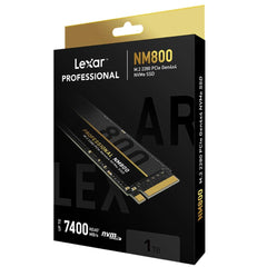 Lexar NM800 M.2 PCIe 2280 NVMe Gen4x4 1TB SSD - مساحة تخزين