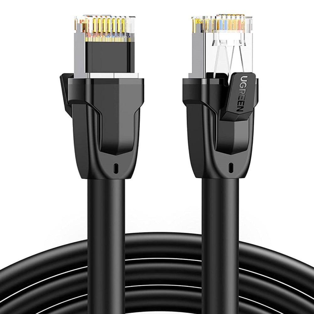 UGREEN 15m CAT8 Pure Copper Ethernet Cable - Black - Store 974 | ستور ٩٧٤