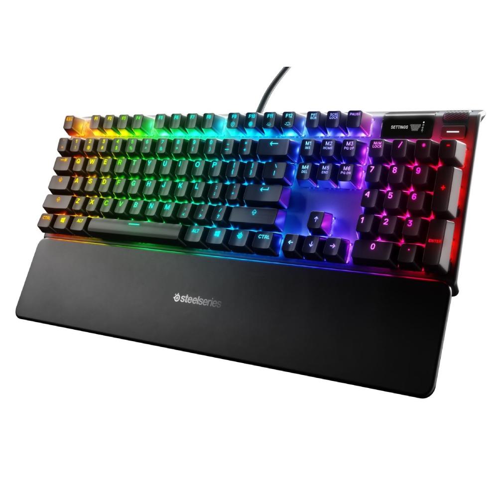 steelseries Apex 7 لوحة مفاتيح ألعاب ميكانيكية - مفتاح أحمر - لوز ماتيه steelseries Apex 7 لوحة مفاتيح ألعاب ميكانيكية - مفتاح أحمر - لوز ماتيه