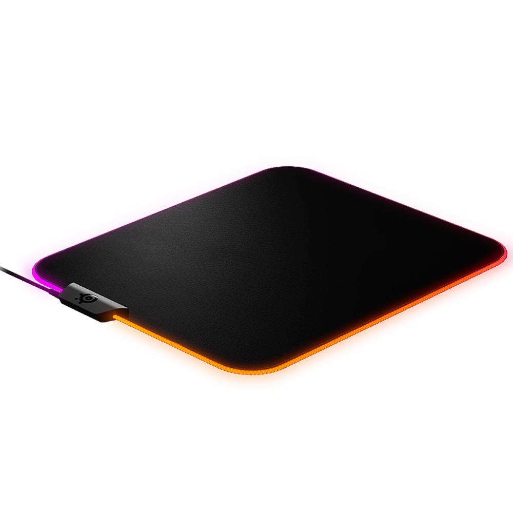 steelseries QCK Prism Cloth Medium Gaming Mouse Pad RGB - Black - حصeerة alفأrة steelseries QCK Prism Cloth Medium Gaming Mouse Pad RGB - Black - حصeerة alفأrة