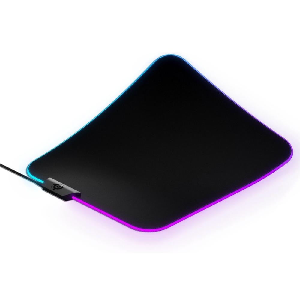 steelseries QCK Prism Cloth Medium Gaming Mouse Pad RGB - Black - حصeerة alفأrة steelseries QCK Prism Cloth Medium Gaming Mouse Pad RGB - Black - حصeerة alفأrة