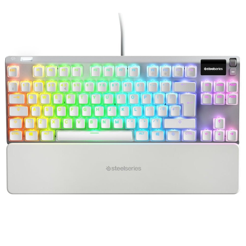 SteelSeries Apex 7 TKL RGB Compact Mechanical Gaming Keyboard - Ghost - Store 974 | ستور ٩٧٤