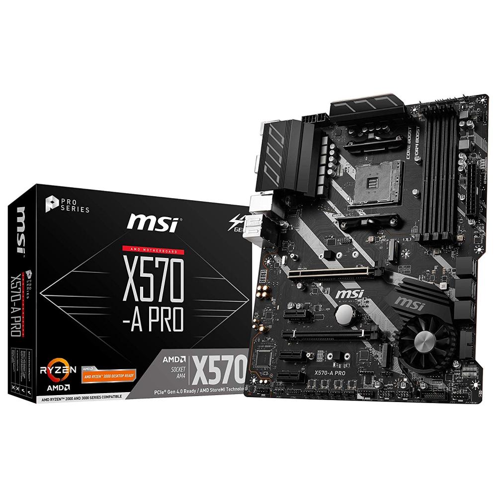 MSI X570-A PRO AM4 AMD ATX Motherboard - Store 974 | ستور ٩٧٤
