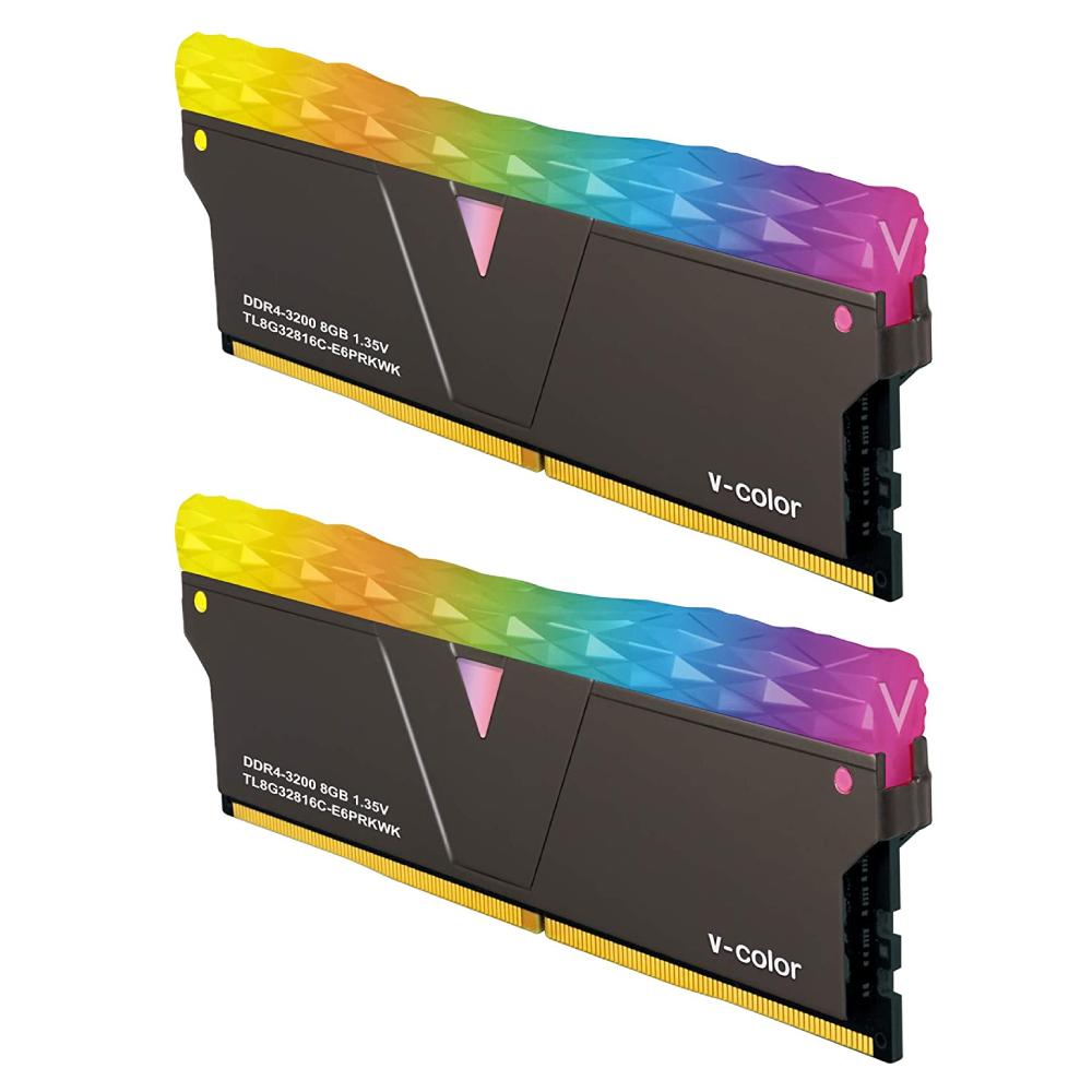 V-Color Prism Pro RGB SCC Kit 16GB (2x8GB) 3200Mhz DDR4 - Black - Store 974 | ستور ٩٧٤