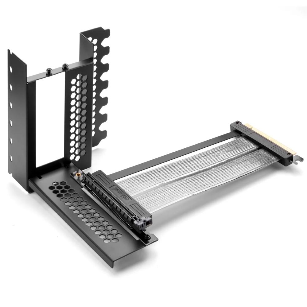 CableMod Vertical PCI-e Bracket PCI-e 4.0 Edition HDMI + DisplayPort - Black - دعامة CableMod Vertical PCI-e Bracket PCI-e 4.0 Edition HDMI + DisplayPort - Black - دعامة