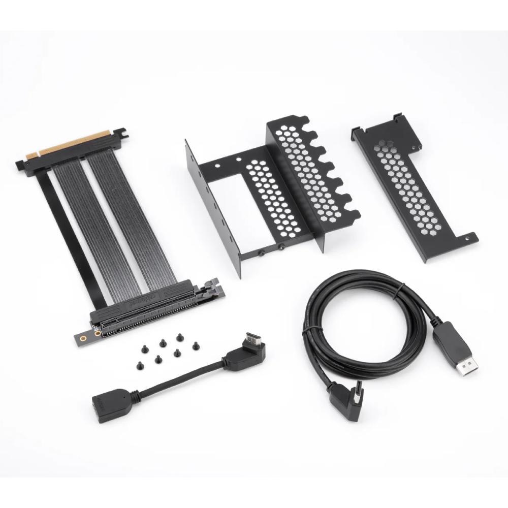 CableMod Vertical PCI-e Bracket PCI-e 4.0 Edition HDMI + DisplayPort - Black - دعامة CableMod Vertical PCI-e Bracket PCI-e 4.0 Edition HDMI + DisplayPort - Black - دعامة
