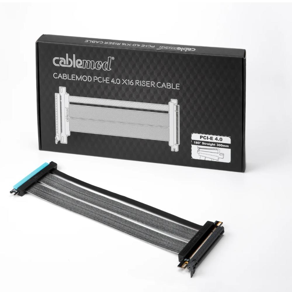CableMod Straight PCI-e 4.0 Riser Cable 30cm -Black - Store 974 | ستور ٩٧٤