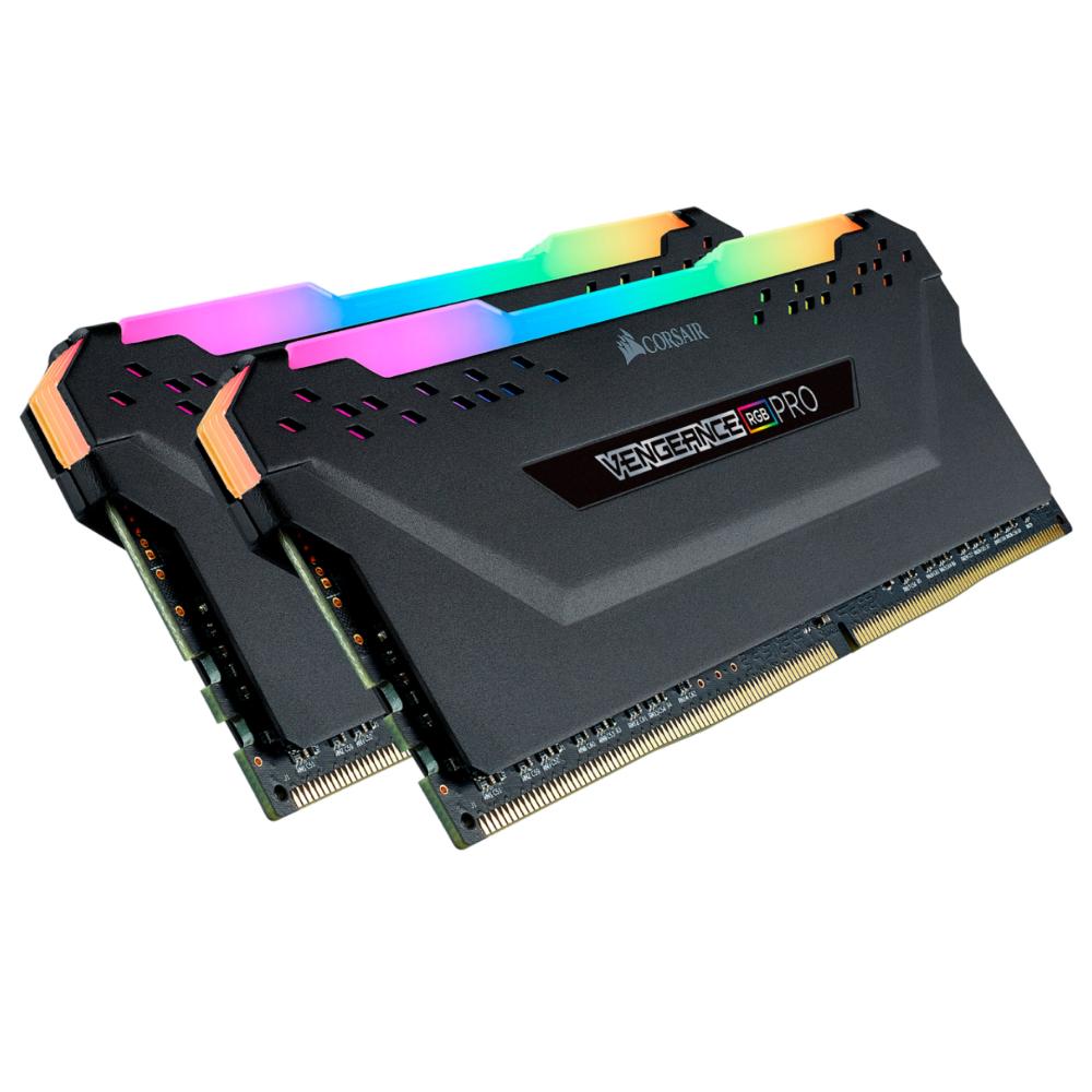 Corsair Vengeance RGB Pro 16GB(2x8GB) 3200MHz PC4-25600 DDR4 DIMM - Black - Store 974 | ستور ٩٧٤